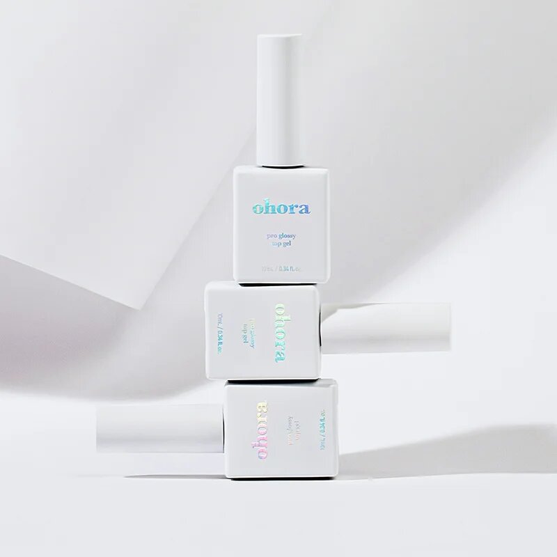 OHORA Pro Glossy Top Gel покривен лак за нокти за сияен блясък 10 мл.