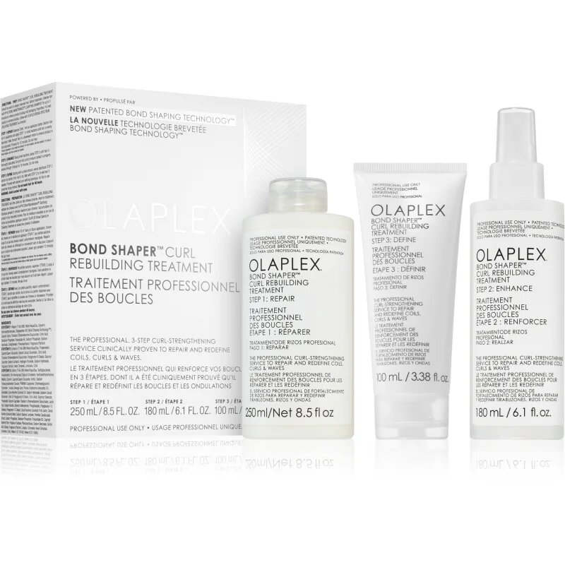 Olaplex Bond Shaper Curl Rebuilding Treatment set комплект за къдрава коса 3 бр.