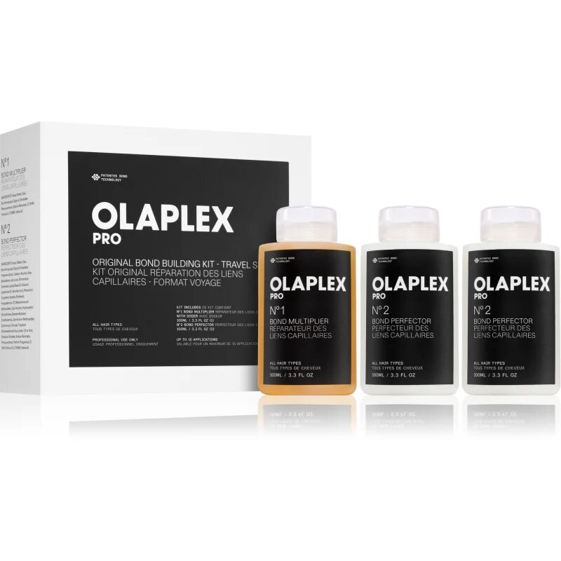 Olaplex Set Bond Building Kit Travel Size грижа за косата за химически третирана коса 3 бр.