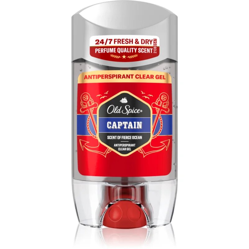 Old Spice Captain Antiperspirant Clear Gel гел против изпотяване за мъже 70 мл.
