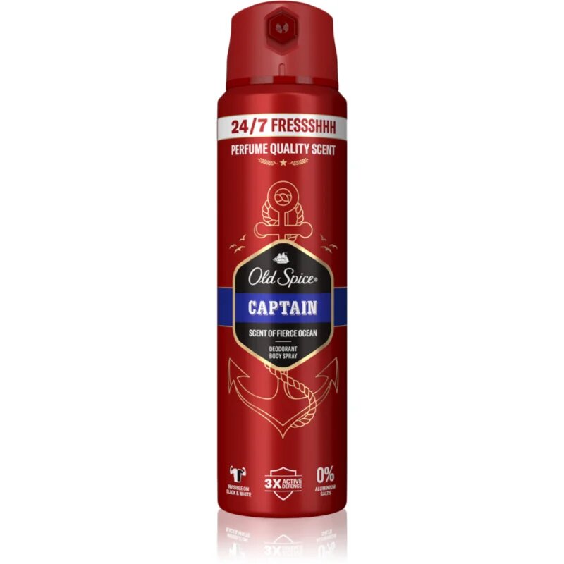 Old Spice Captain дезодорант в спрей 150 мл.