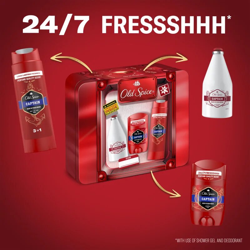 Old Spice Captain Tin Box подаръчен комплект за мъже