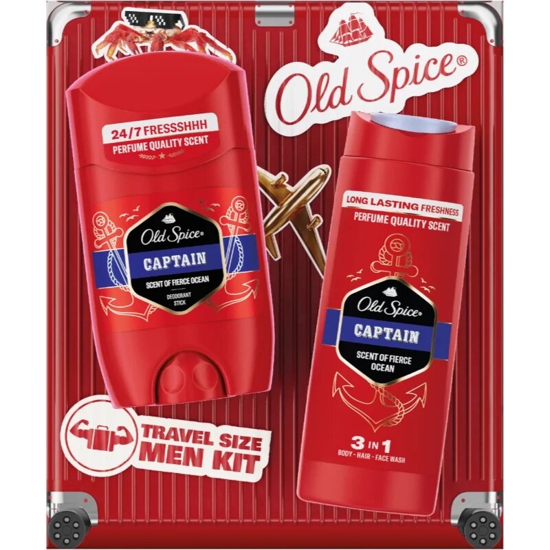 Old Spice Captain Travel Size Men Kit комплект за пътуване