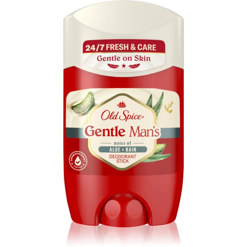 Old Spice Gentle Man's Aloe & Rain дезодорант-стик без съдържание на алуминиеви соли 50 мл.