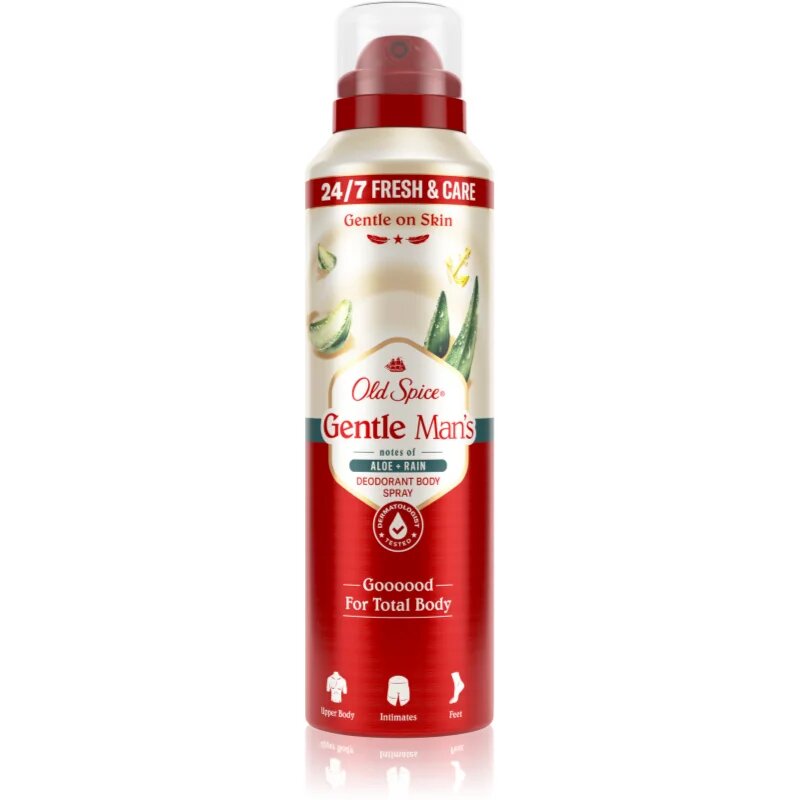 Old Spice Gentle Man's Aloe & Rain дезодорант в спрей без алуминий 140 мл.