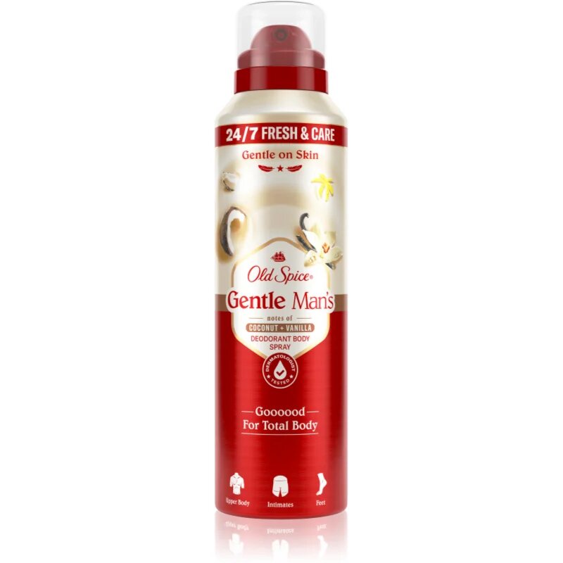 Old Spice Gentle Man's Coconut & Vanilla дезодорант в спрей без алуминий 140 мл.