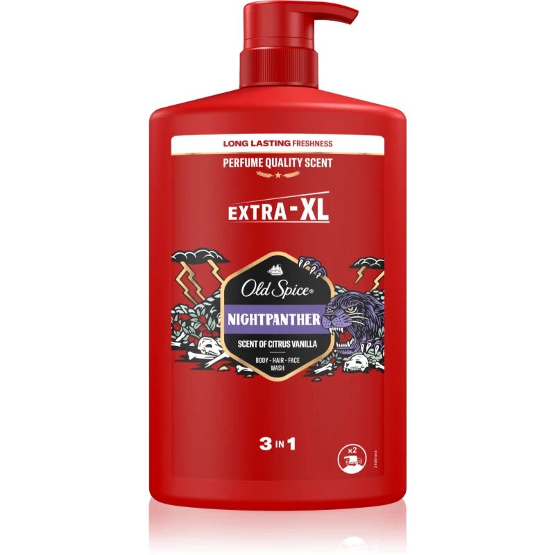 Old Spice Nightpanther душ гел 3 в 1 1000 мл.