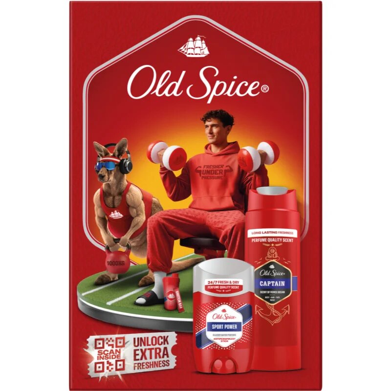 Old Spice Sport Power & Captain Gym Set подаръчен комплект