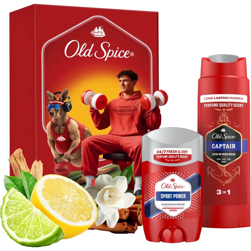 Old Spice Sport Power & Captain Gym Set подаръчен комплект