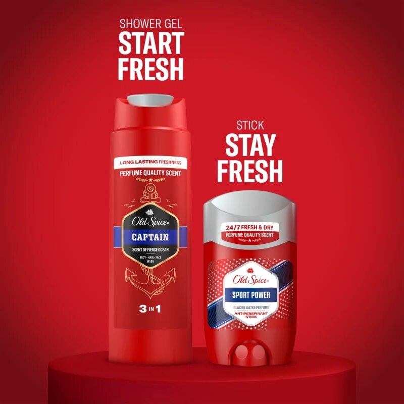Old Spice Sport Power & Captain Gym Set подаръчен комплект