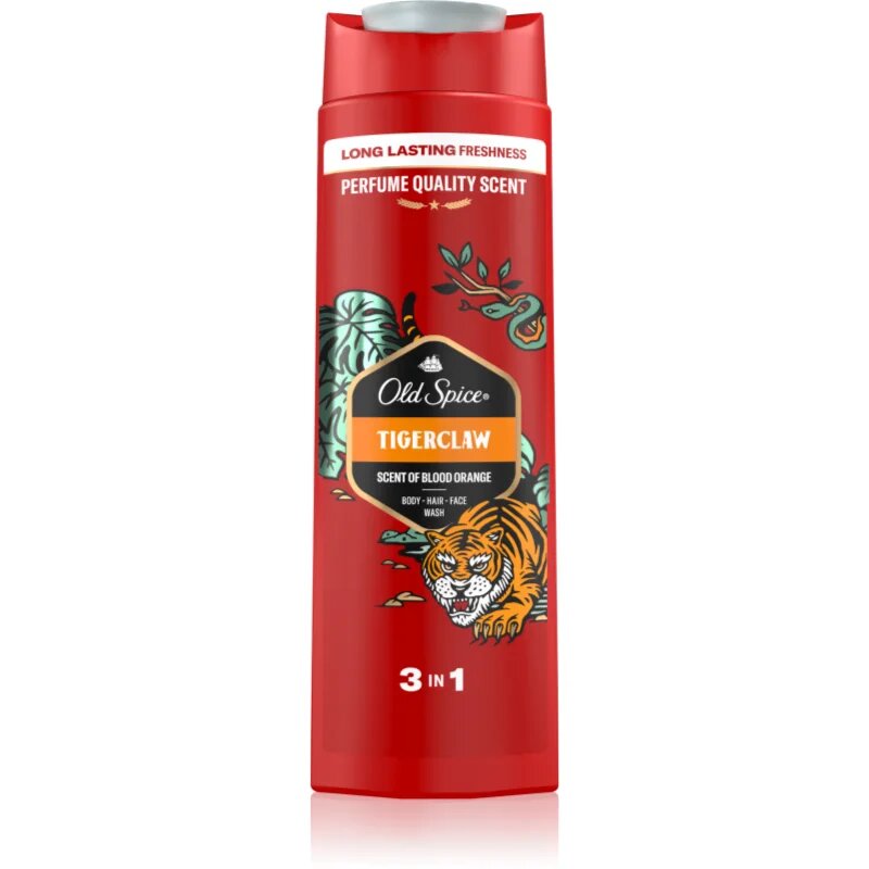 Old Spice Tigerclaw душ-гел за лице тяло и коса за мъже 400 мл.