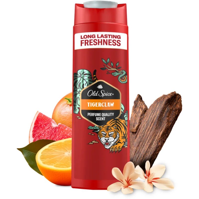 Old Spice Tigerclaw душ-гел за лице тяло и коса за мъже 400 мл.