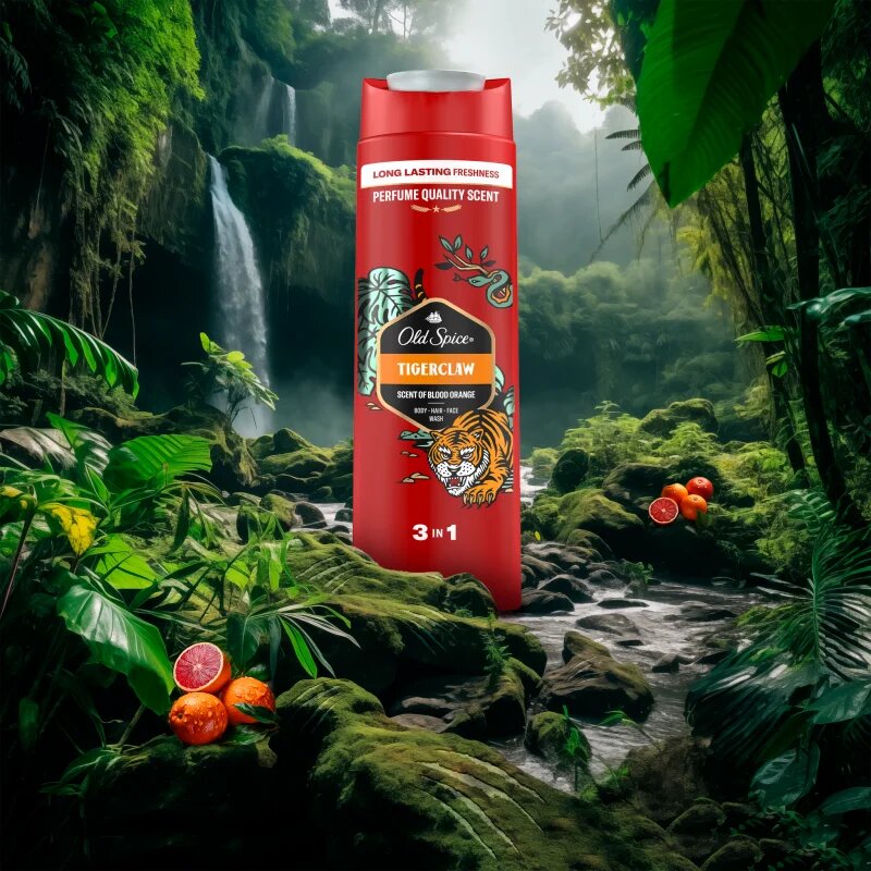 Old Spice Tigerclaw душ-гел за лице тяло и коса за мъже 400 мл.
