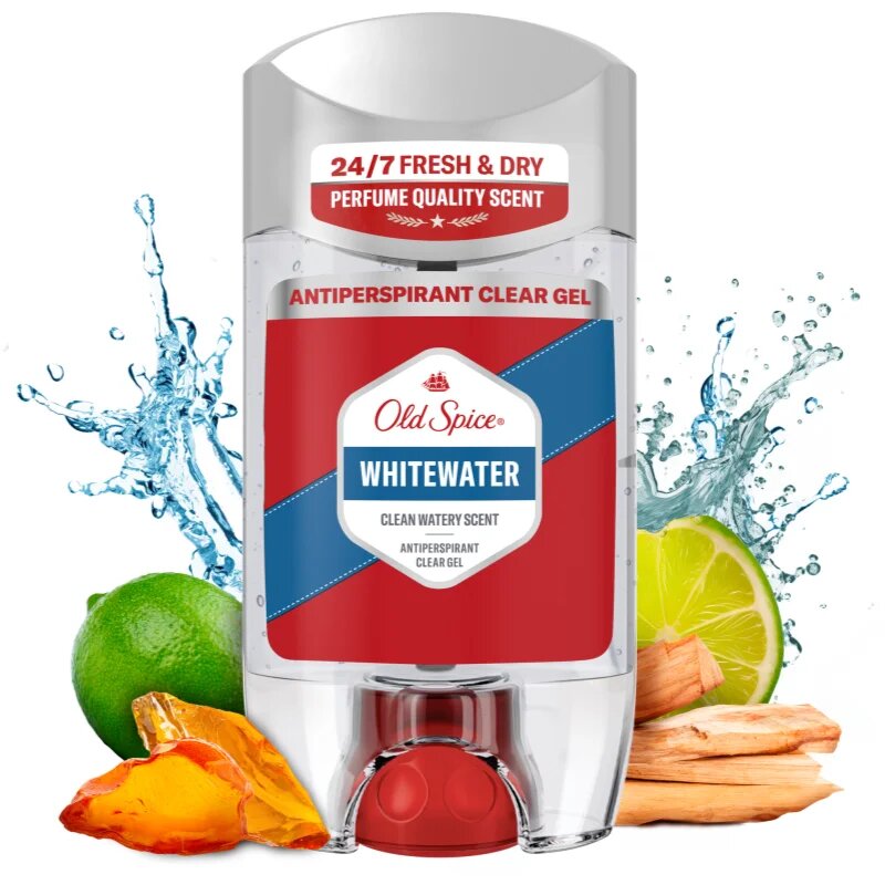 Old Spice Whitewater Antiperspirant Clear Gel гел против изпотяване за мъже 70 мл.