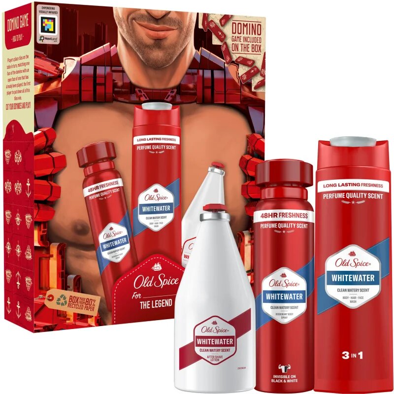 Old Spice Whitewater Ironman подаръчен комплект за тяло и лице
