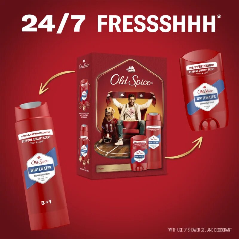 Old Spice Whitewater Sports Fan подаръчен комплект за мъже