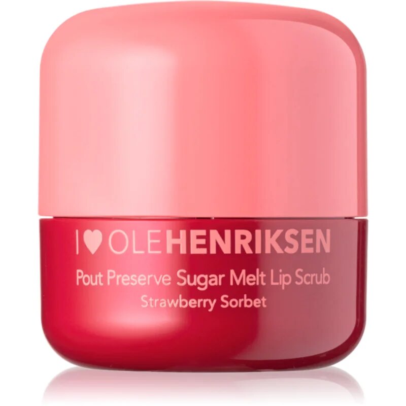 OLEHENRIKSEN Pout Preserve Sugar Melt Exfoliating Lip Scrub захарен пилинг за устни цвят Strawberry Sorbet 8 гр.