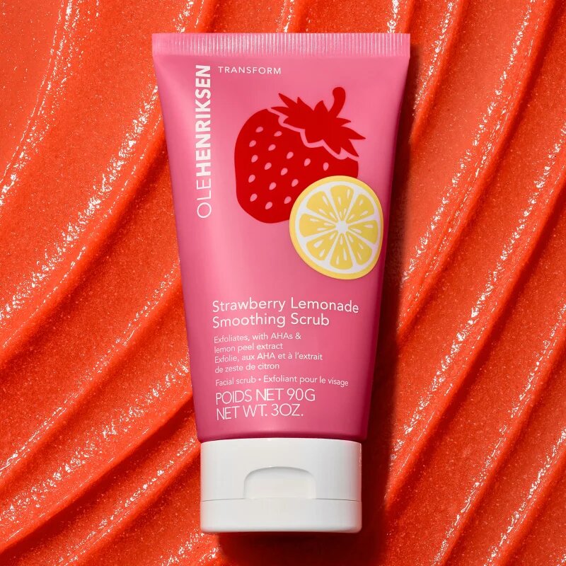 OLEHENRIKSEN Transform Strawberry Lemonade Smoothing Scrub пилинг за лице с ексфолиращо действие 90 гр.