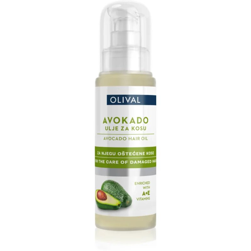 Olival Avocado подхранващо олио за увредена коса 60 мл.