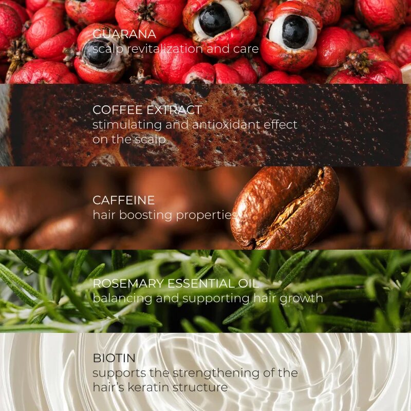 Olival Guarana & Coffee серум за растеж на косата и укрепване от корените 100 мл.
