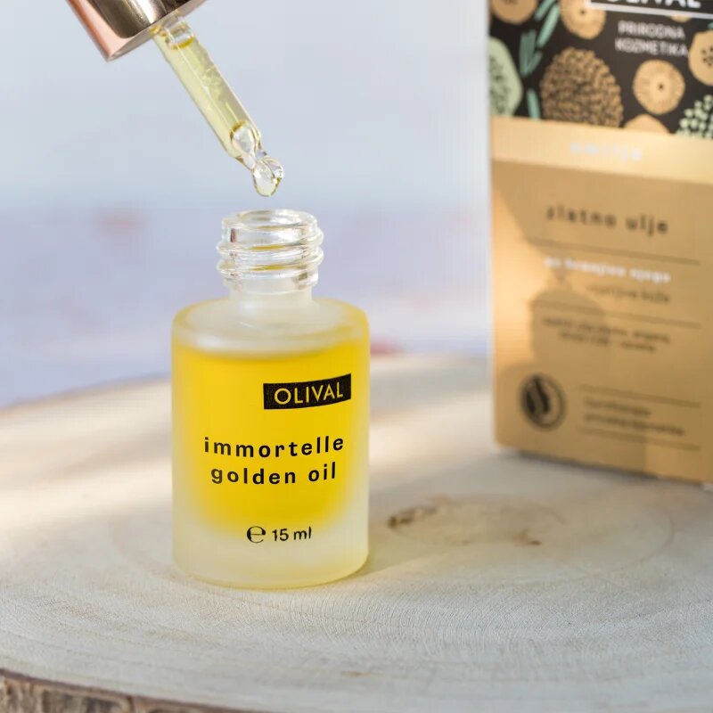 Olival Immortelle Golden Oil олио за лице за чувствителна и суха кожа 15 мл.