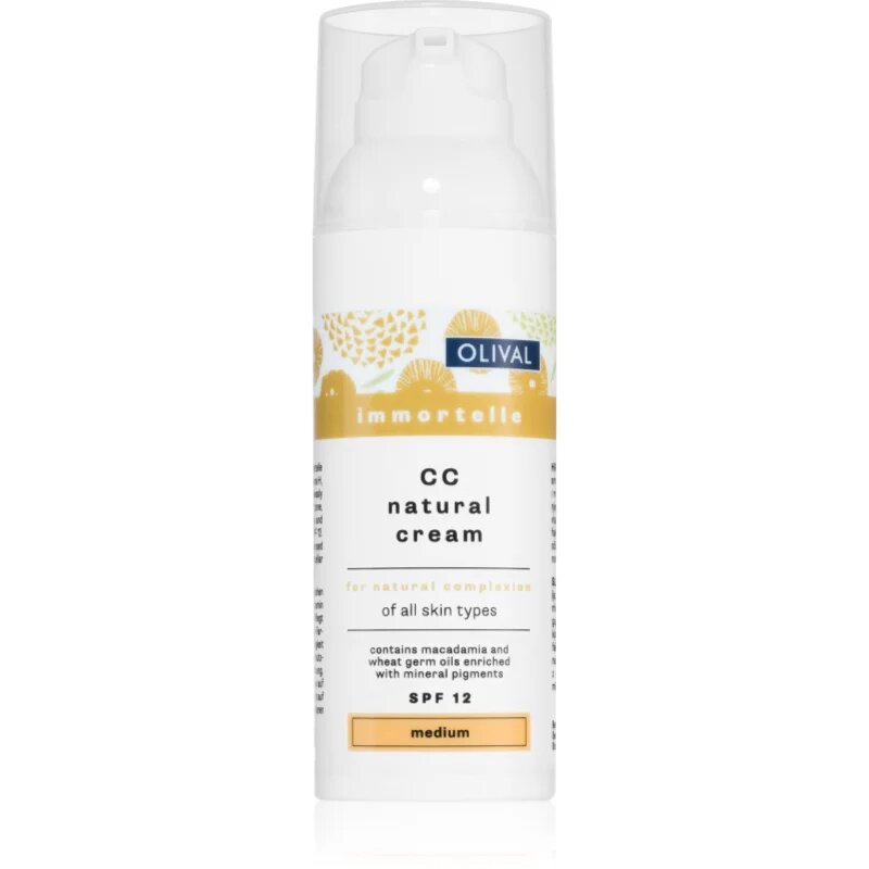 Olival Immortelle Natural хидратиращ СС крем SPF 12 цвят Medium 50 мл.