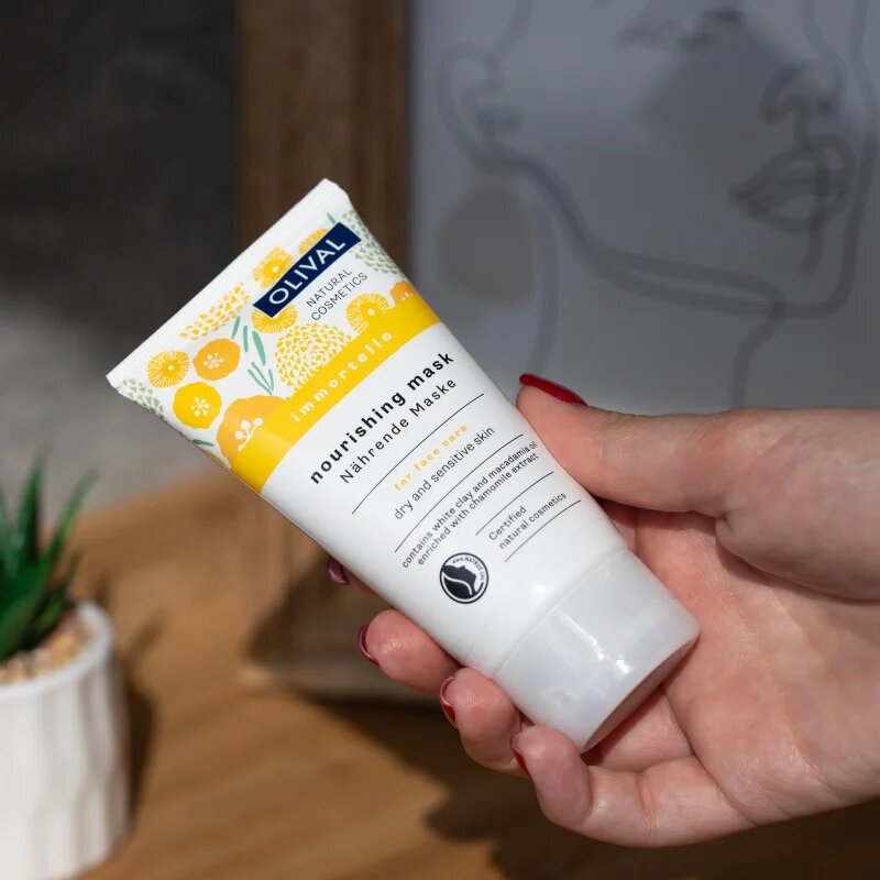 Olival Immortelle Nourishing Mask подхранваща маска за чувствителна и суха кожа 75 мл.