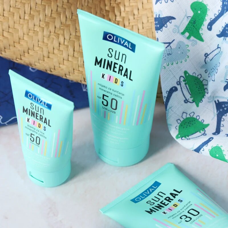 Olival Sun Mineral Kids детски крем за слънчеви бани за лице и тяло SPF 50 50 мл.
