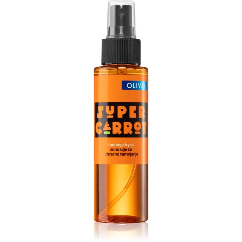 Olival SUPER Carrot Dry Oil сухо масло за тяло за ускоряване на тена 100 мл.