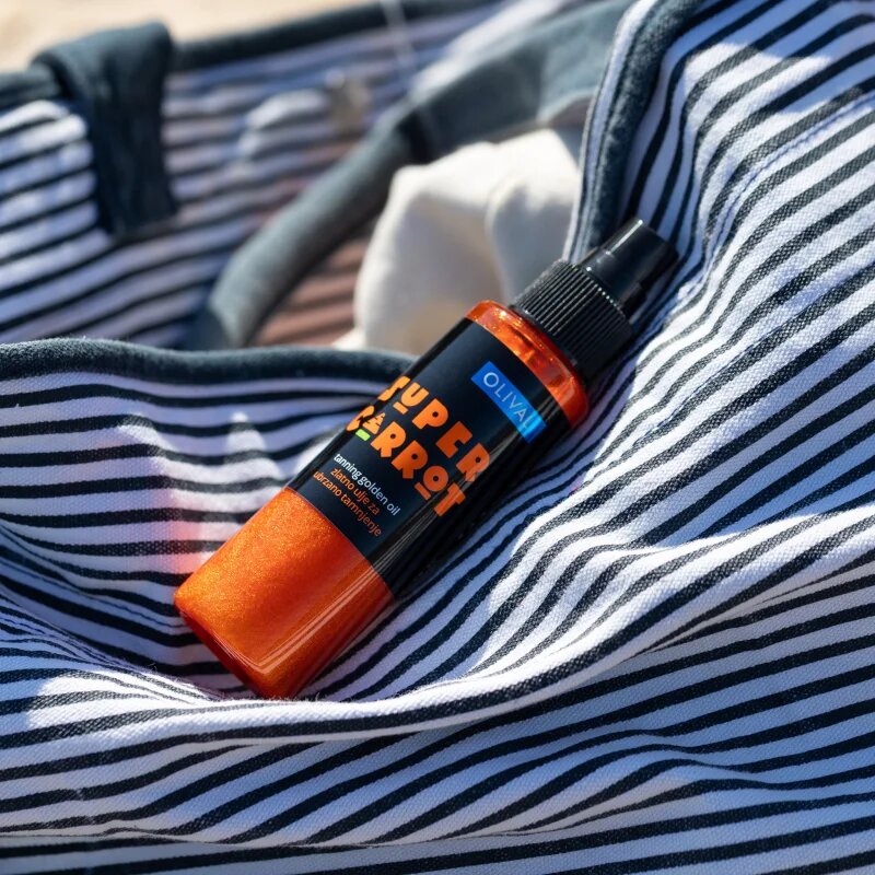 Olival SUPER Carrot Golden Oil масло със златисти частици за ускоряване на тена 100 мл.