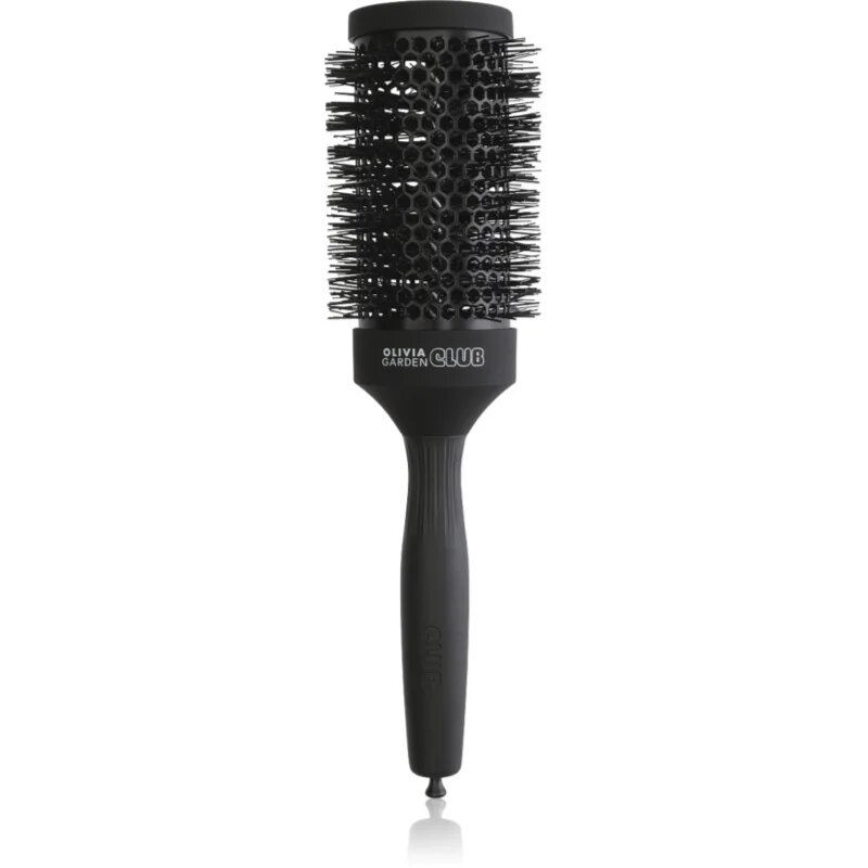 Olivia Garden Club The Glow Blowout Ceramic Round Brush Black кръгла четка за коса 1 бр.