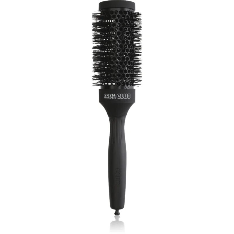 Olivia Garden Club The Glow Blowout Ceramic Round Brush Black кръгла четка за коса M 1 бр.