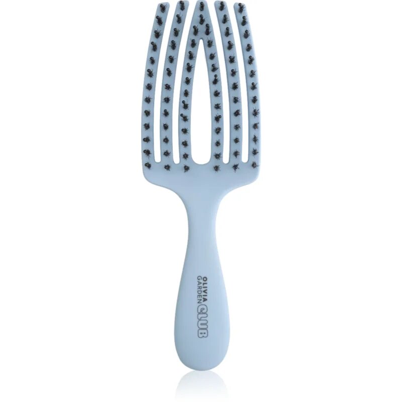 Olivia Garden Club The Nomad Detangling&Shine Fingerbrush​ плоска четка За коса Blue 1 бр.