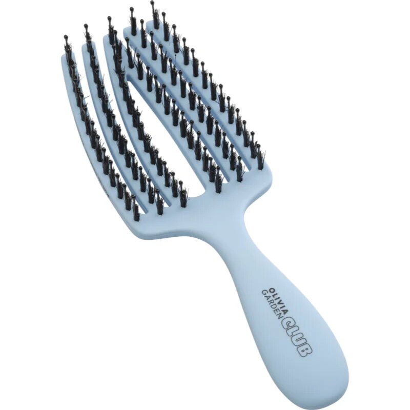 Olivia Garden Club The Nomad Detangling&Shine Fingerbrush​ плоска четка За коса Blue 1 бр.
