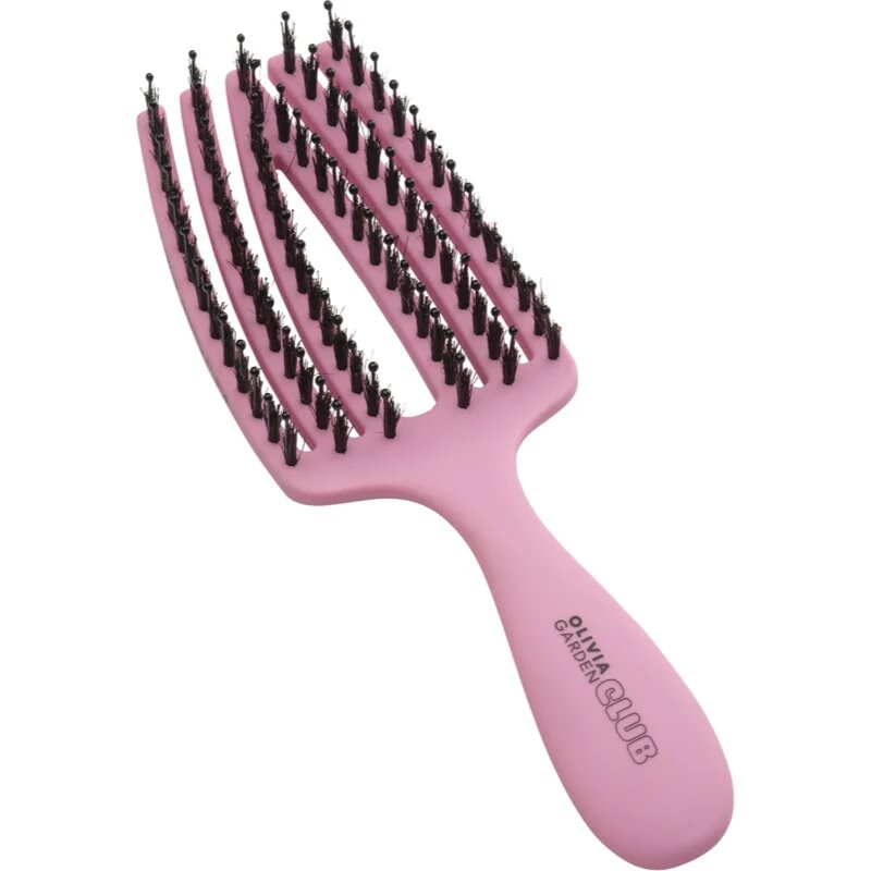 Olivia Garden Club The Nomad Detangling&Shine Fingerbrush​ плоска четка За коса Pink 1 бр.