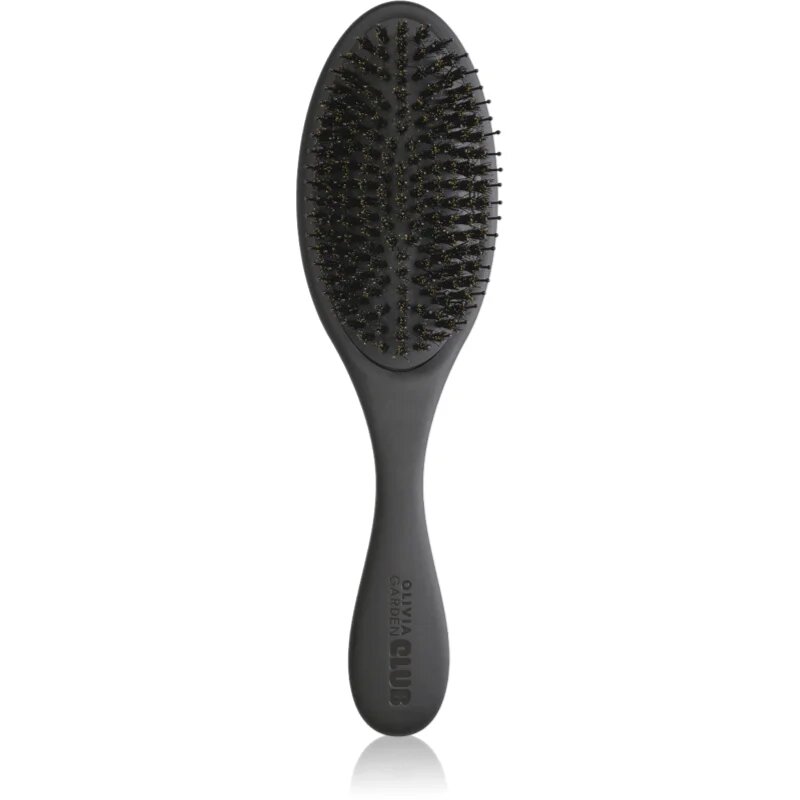 Olivia Garden Club The Reset Detangling&Shine Hairbrush плоска четка с калъфка Black 1 бр.