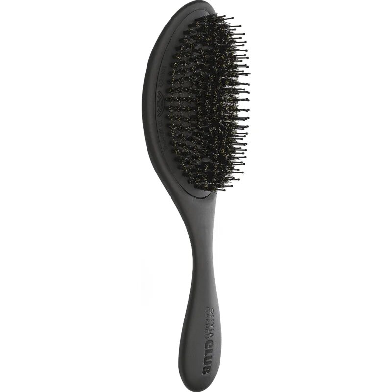 Olivia Garden Club The Reset Detangling&Shine Hairbrush плоска четка с калъфка Black 1 бр.