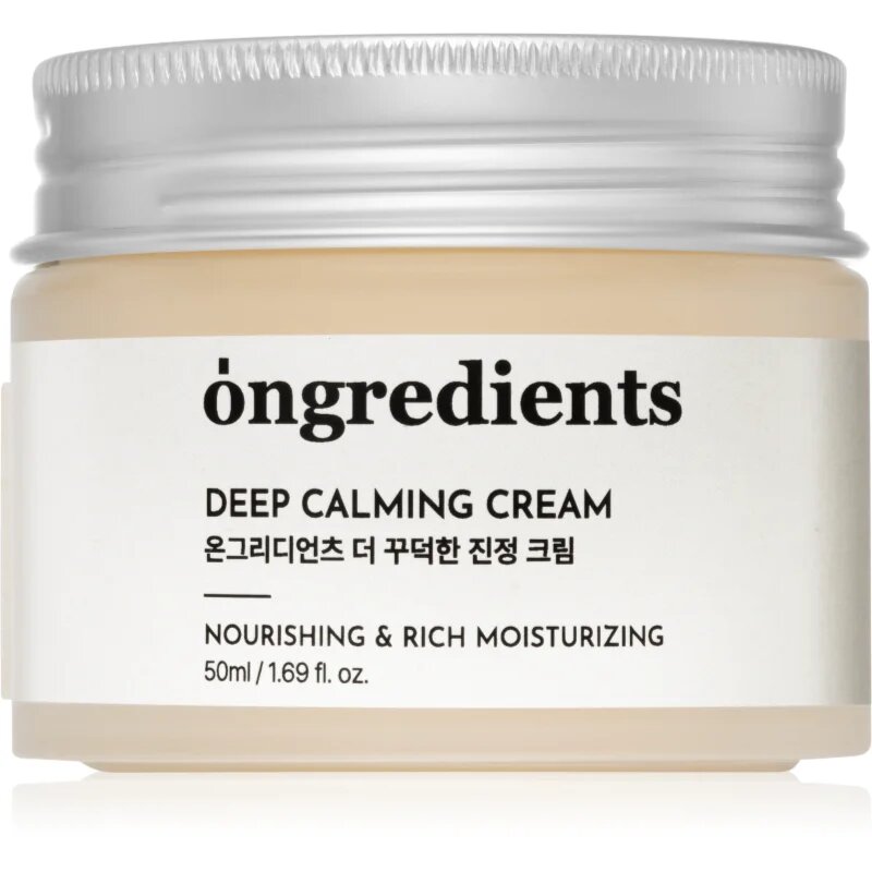 Ongredients Deep Calming Cream успокояващ крем за лице за укрепване на кожната бариера 50 мл.
