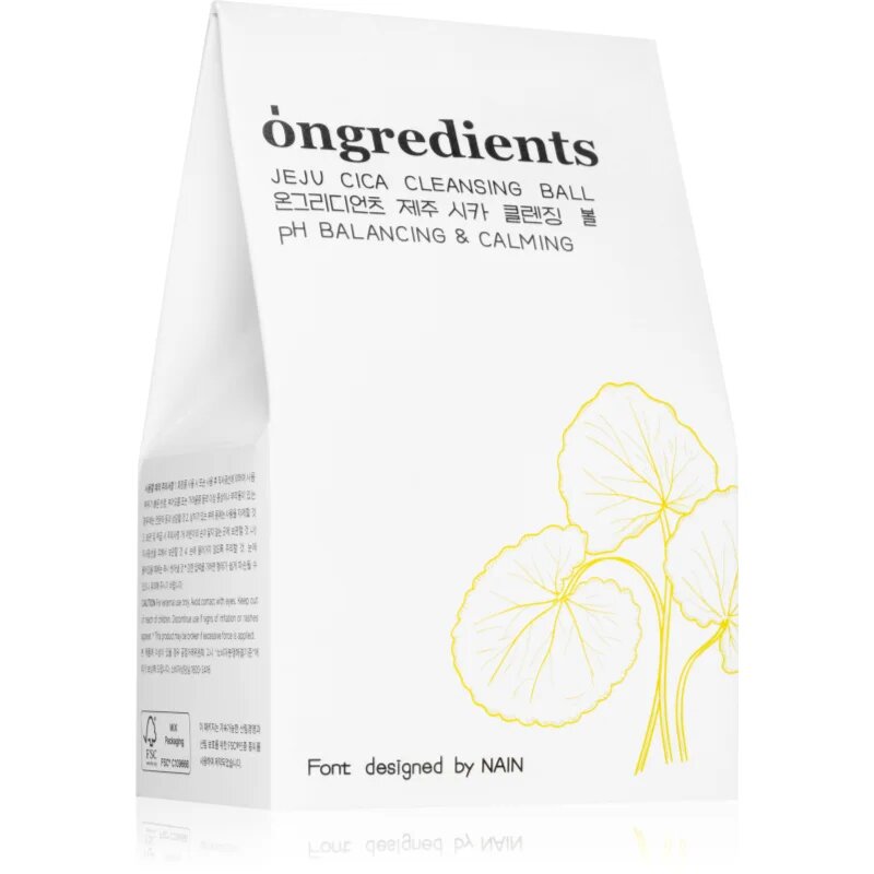 Ongredients Jeju Cica Cleansing Ball почистващ сапун за лице с успокояващ ефект 110 гр.