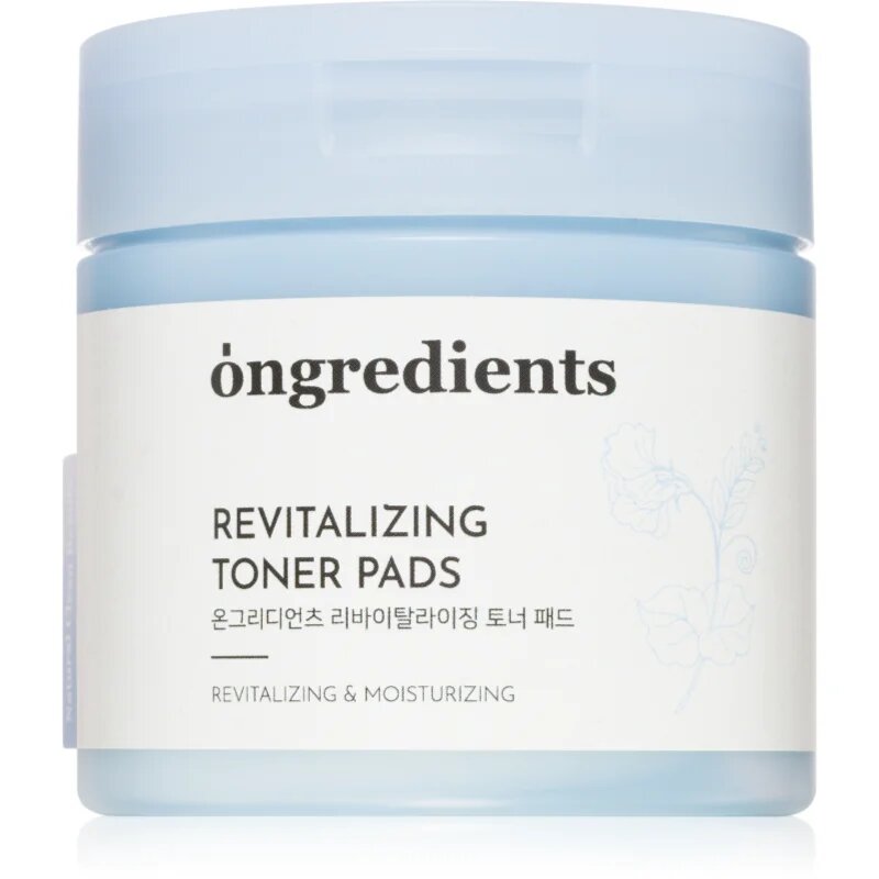 Ongredients Revitalizing Toner Pads тонизиращи възглавнички с успокояващ ефект 60 бр.