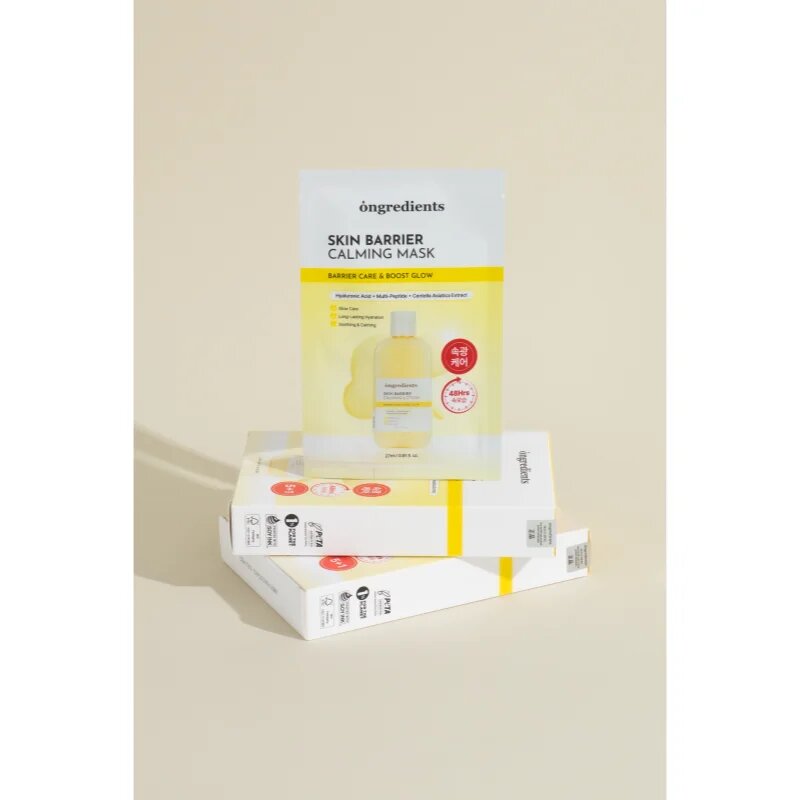 Ongredients Skin Barrier Calming Mask успокояваща платнена маска за укрепване на кожната бариера 1 бр.
