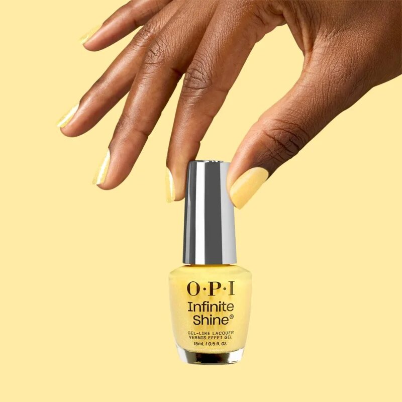 OPI ’m Dreaming Infinity Shine лак за нокти цвят Slay Hello to Yellow 15 мл.