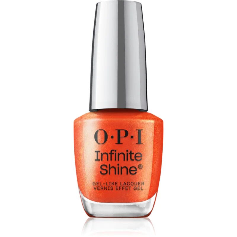 OPI The new cons Infinity Shine лак за нокти цвят Shock Em Orange 15 мл.
