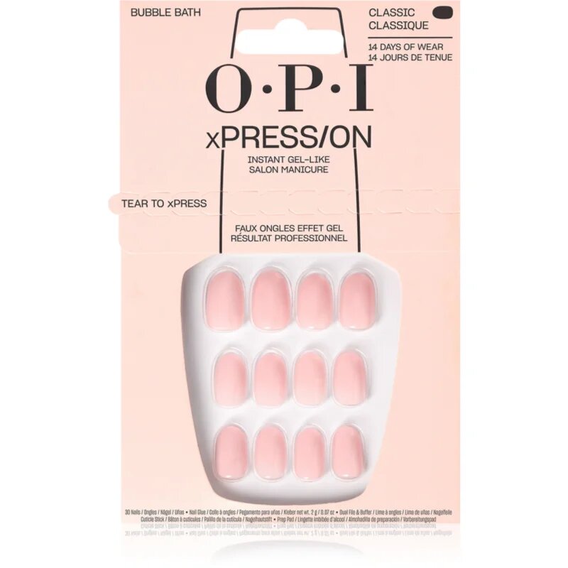 OPI xPRESS/ON Изкуствени нокти Bubble Bath 30 бр.