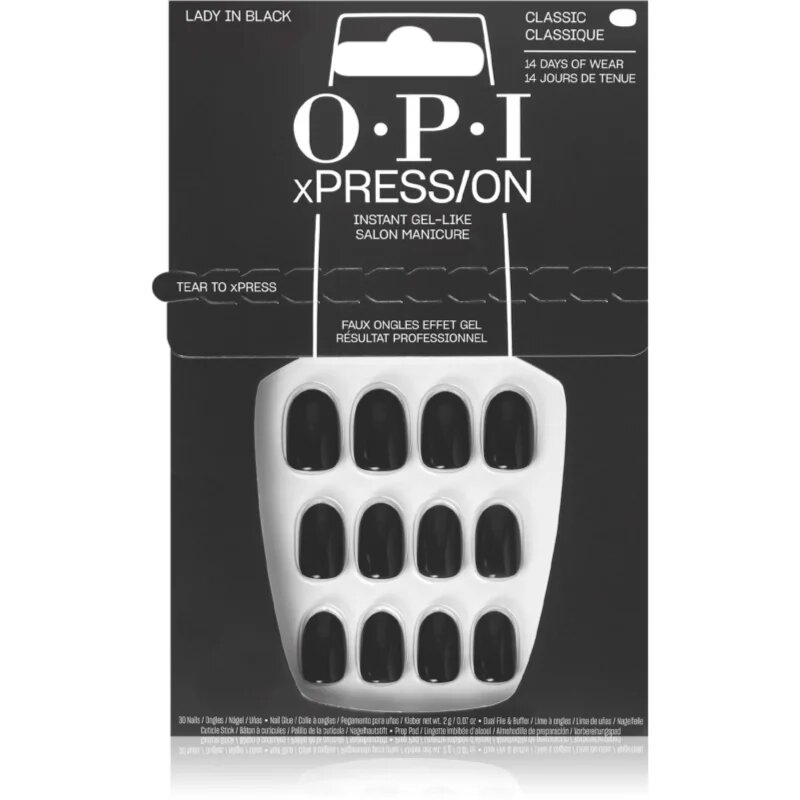 OPI xPRESS/ON Изкуствени нокти Lady in Black 30 бр.