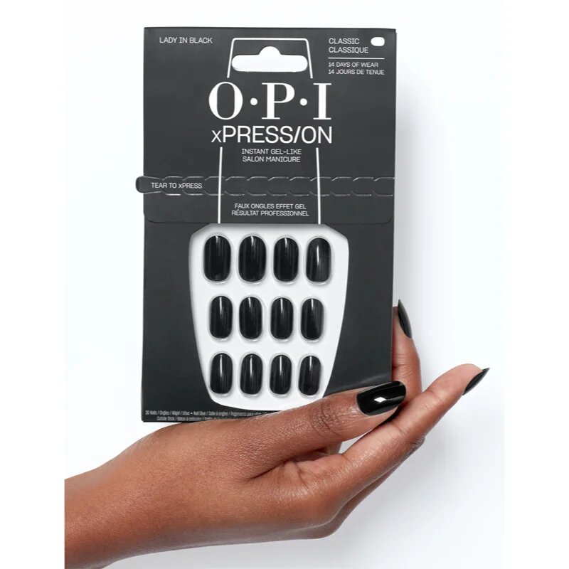 OPI xPRESS/ON Изкуствени нокти Lady in Black 30 бр.