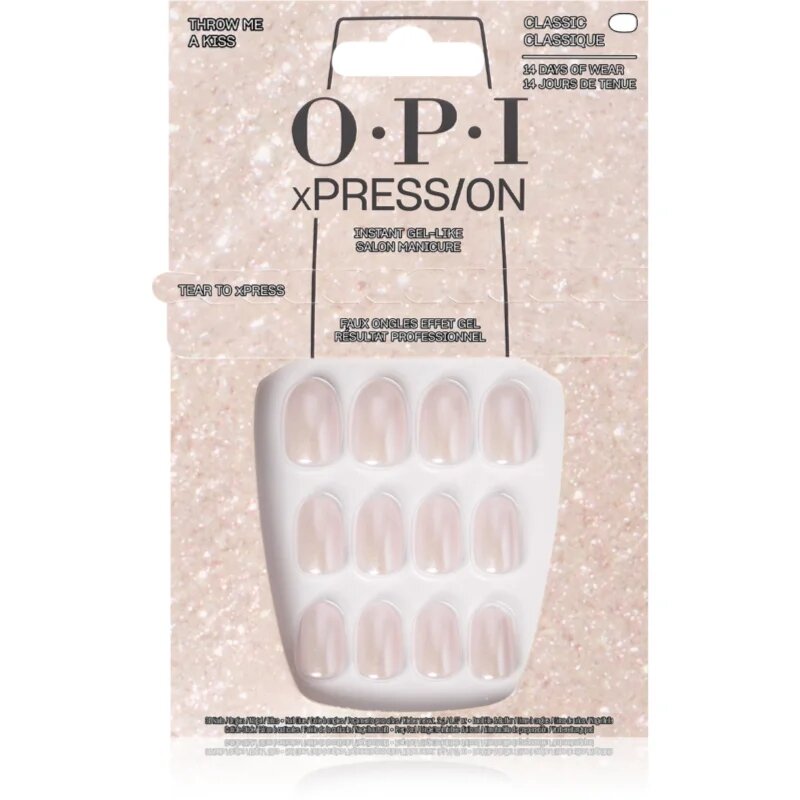 OPI xPRESS/ON Изкуствени нокти Throw Me a Kiss 30 бр.