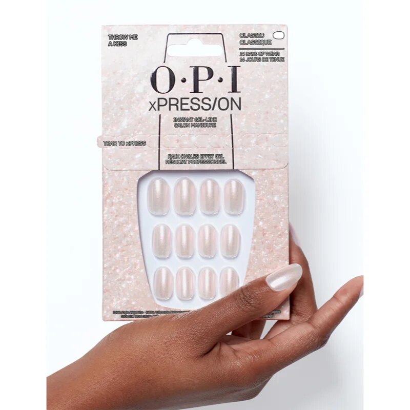 OPI xPRESS/ON Изкуствени нокти Throw Me a Kiss 30 бр.