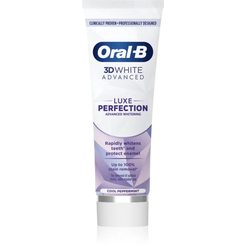 Oral-B 3D White Luxe Perfection избелваща паста за зъби Cool Peppermint 75 мл.