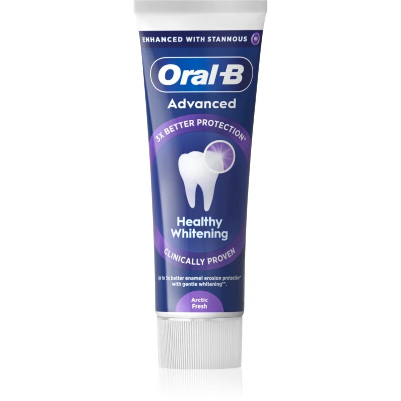 Oral-B Advanced Healthy Whitening нежна избелваща паста за зъби Arctic Fresh 75 мл.